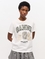 Camiseta Ganni estampado animal blanca